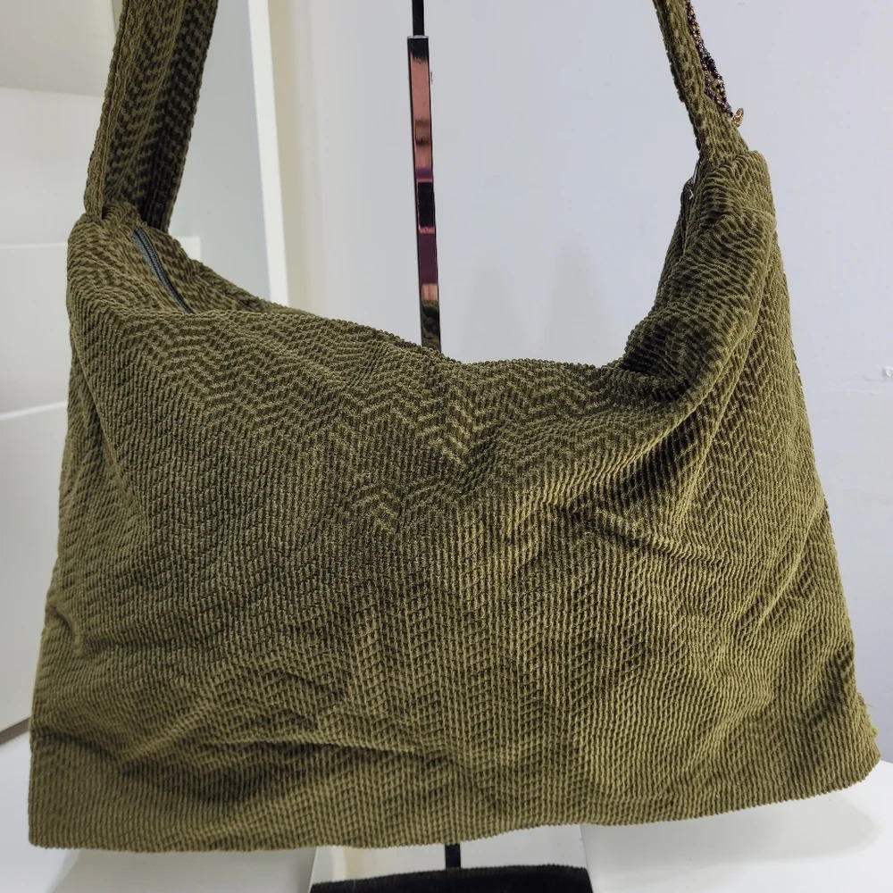 Unique Unbranded Green Multi-purpose Beaded Boho Shoulder Bag - Picture 2 of 13